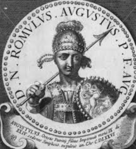 Romulus Augustulus was Deposed by Germanic head of the army