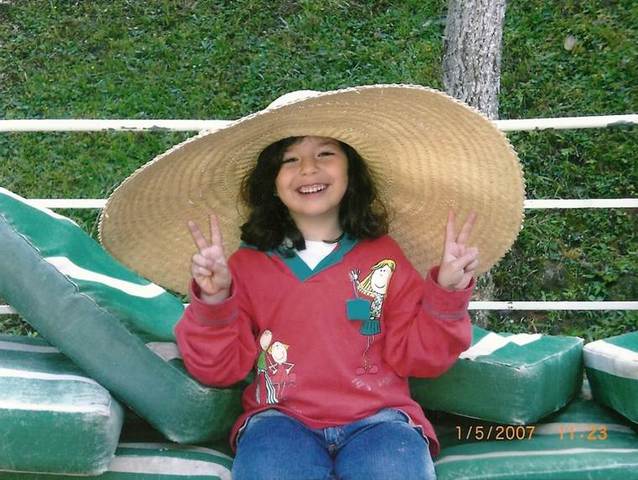 Maria no sítio de seu avô