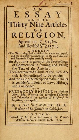 Thirty-Nine Articles of Religion
