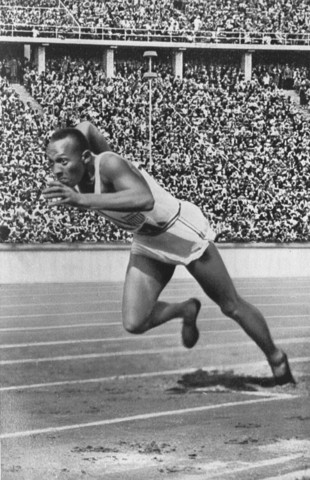 Jessie Owens in the Berlin Olympics