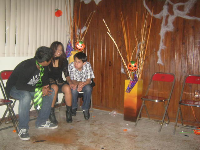 mi hermana y yo en un halloween