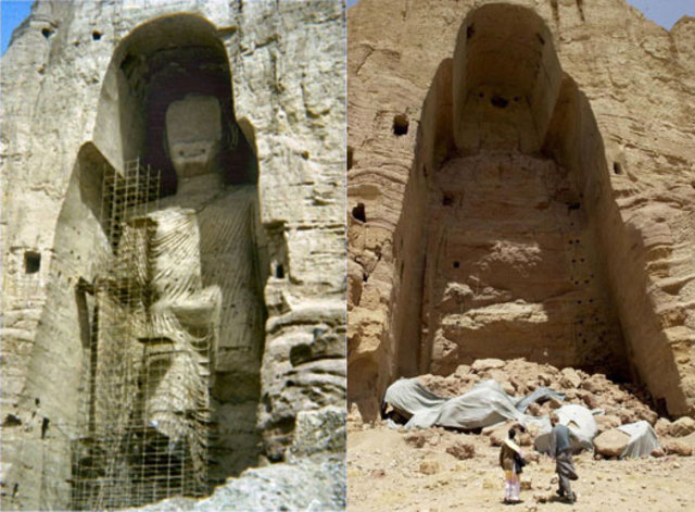 Taliban Destroys Budda Statues