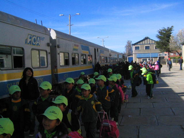 Primera excursión en tren