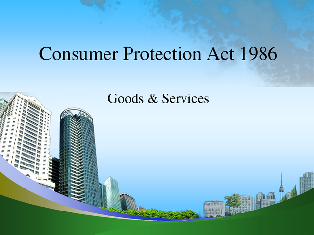 Consumer protection act