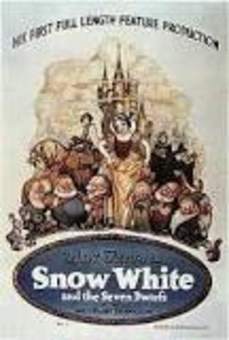 Snow White and the seven dwarfs (First Disney movie released)