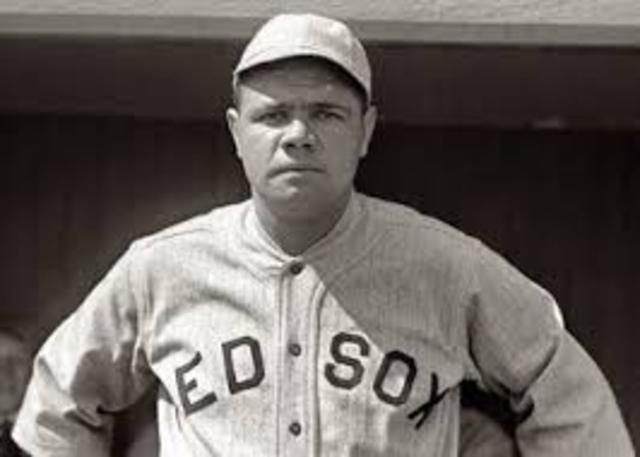 Babe Ruth makes his major league debut.