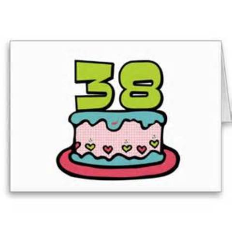 38th. Birthday