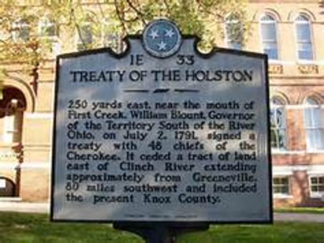 Called the Cherokee to a Treaty