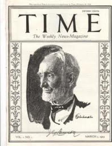 TIme magazine published for first time