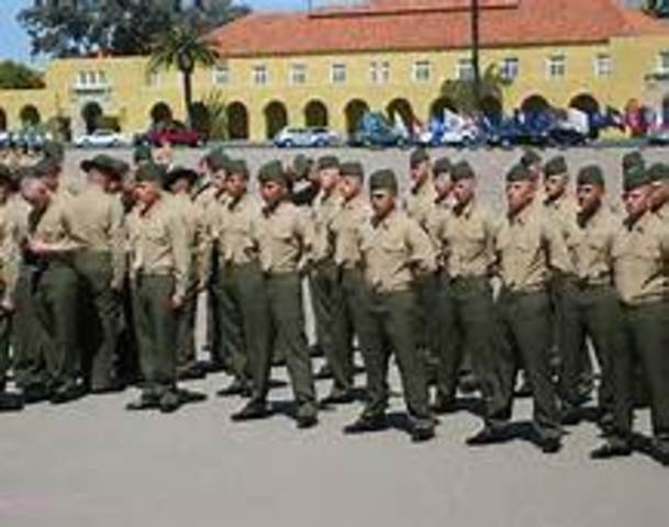 went to California brother gradute  from marines