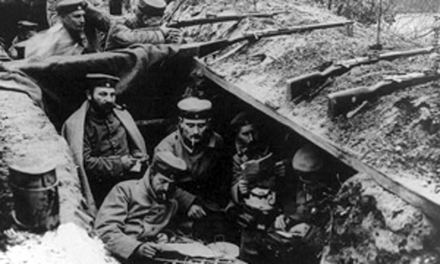 Christmas Truce declared by soldiers along the western front.