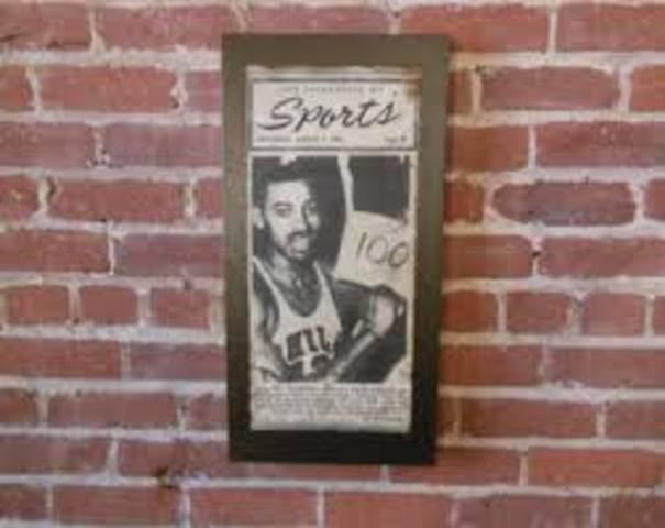 he scored 100 pionts in a game