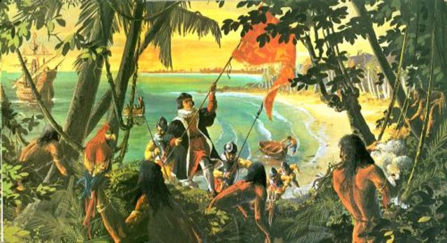 Columbus First Landing