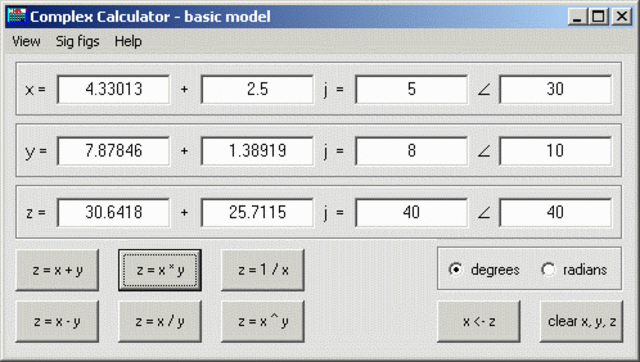 The Complex Number Calculator (CNC) is completed.