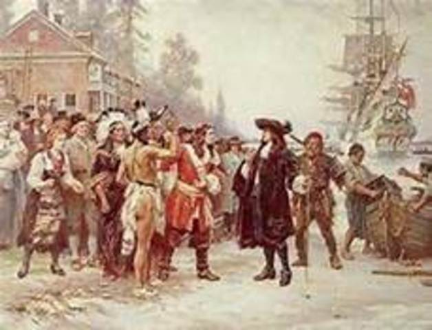 1682 William Penn establishes Pennsylvania