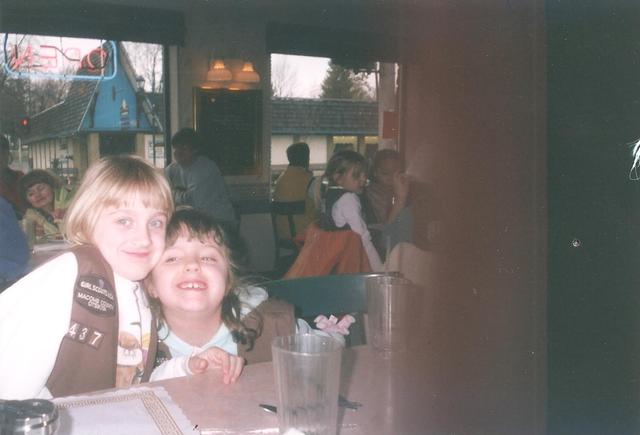 Me joining my best friends girl scouts