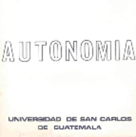 Autonomia Universidad de San Carlos
