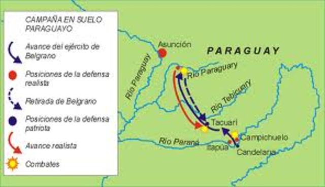 Es Derrotado En  Paraguay En Dos Enfrentamientos. Se Pierde El Alto Perú. Cae La Junta Grande Y Asume el Primer Triunvirato