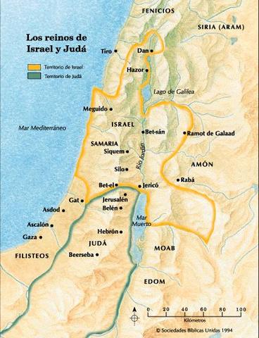 División del pais en dos reinos