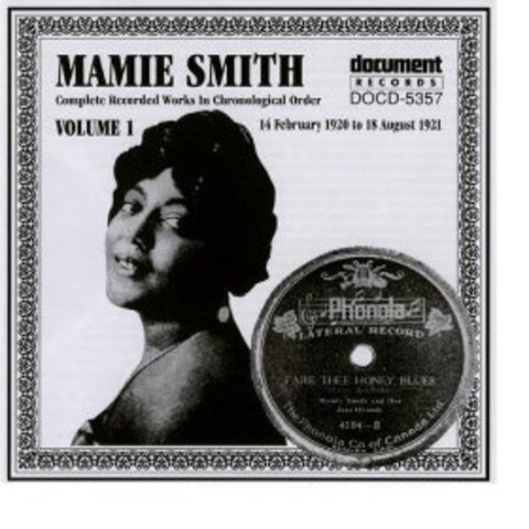 Mamie Smith's "Crazy Blues" sparks enthusiasm for the blues