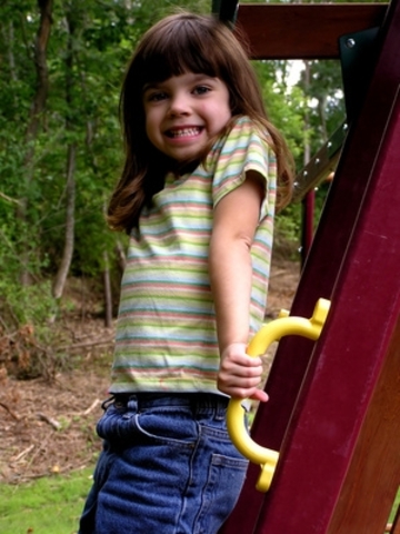 La Mireia amb 5 anys