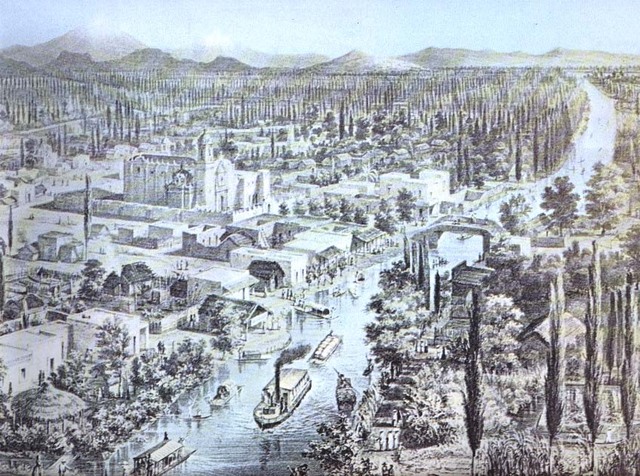 Primer cruce del canal de Panamá en barco de vapor.