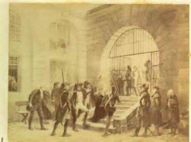 Robespierre was arrested.