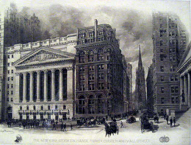 New York Stock Exchange opens its first permanent headquarters