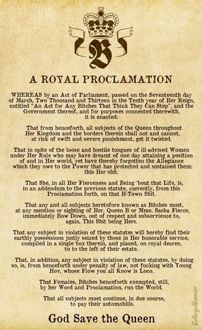 Royal Proclamation