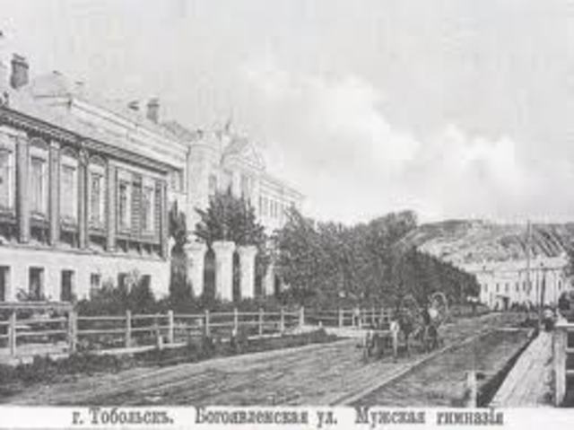 Поступление в гимназию.