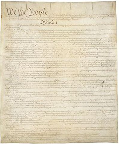 The ratify of the Constitution