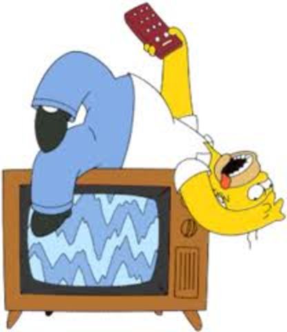 transmicion por television de la navidad de los simpsons