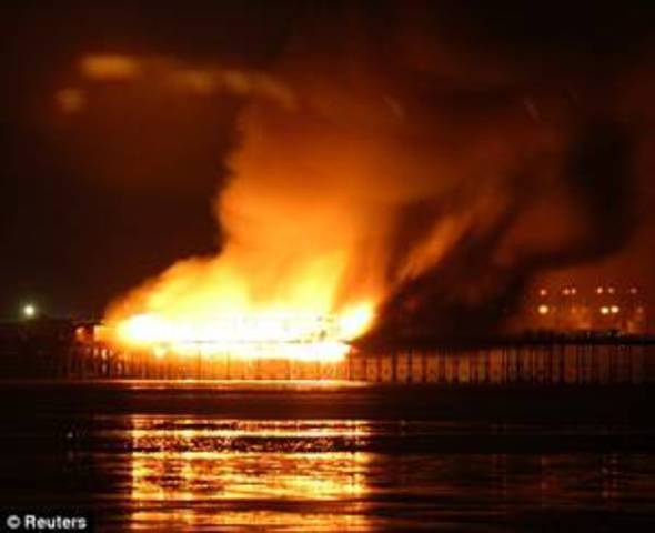 New Brighton Pier Fire