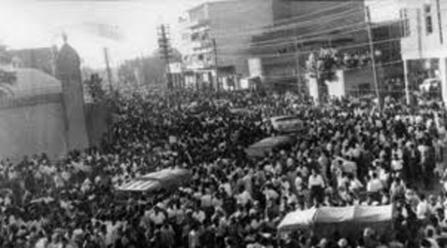 A coup in Iraq, the 14 July Revolution, removes the pro-British monarch. Iraq begins to receive support from the Soviets. Iraq will maintain close ties with the Soviets throughout the Cold War