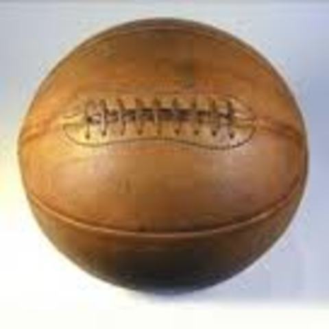 The first basketball