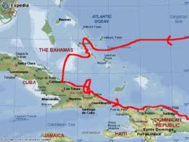 Columbus' first voyage