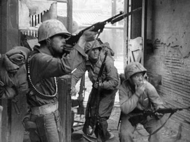 U.S. and U.N. Members Fight North Korean Forces