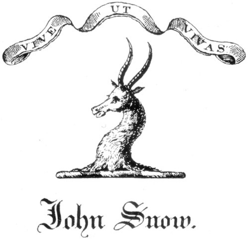 John Snow makes a book on anesthetic