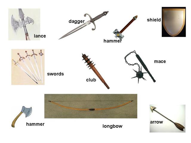 weapons used