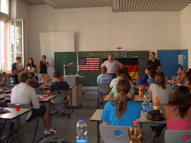 Arrival of the American students