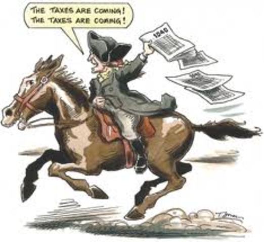 Britain raised taxes on the America Colonies