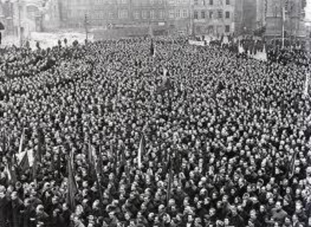 Communist takeover in Czechoslovakia