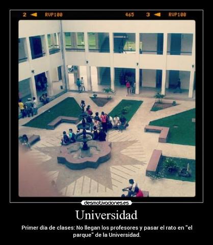 Primer día de universidad