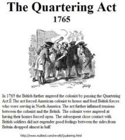 the quartering act of 1675