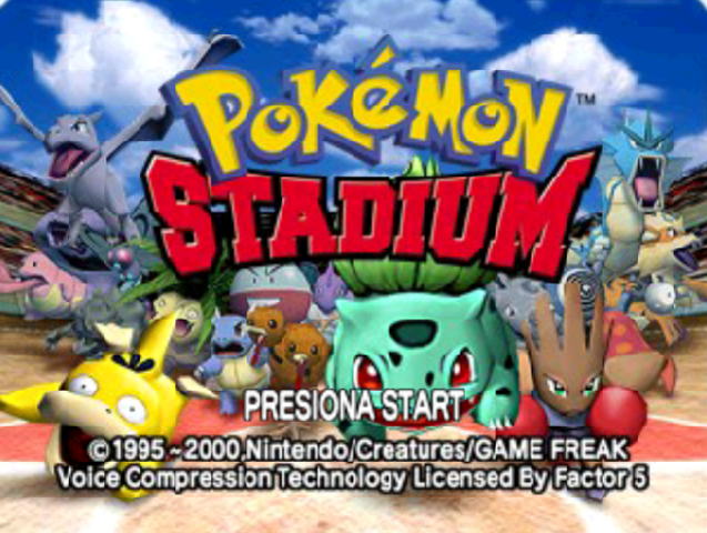 Pokémon Stadium, es el momento de batallar  en el estadio.