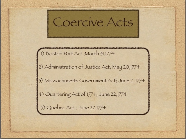 The Ceorcive Act