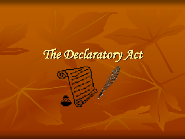 Declatory act 1766