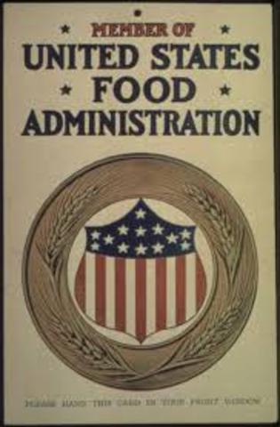 food administration set up under herbert hoover