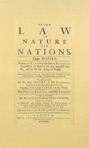 Samuel Pufendorf- Law of Nature and of Nations