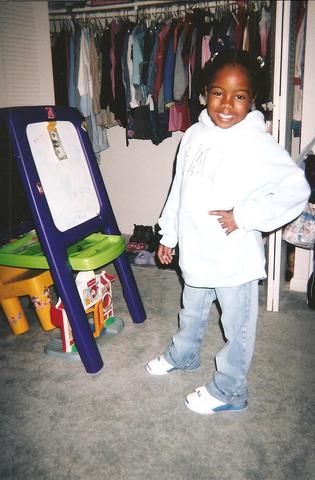 making a picture for my mom for her birthday